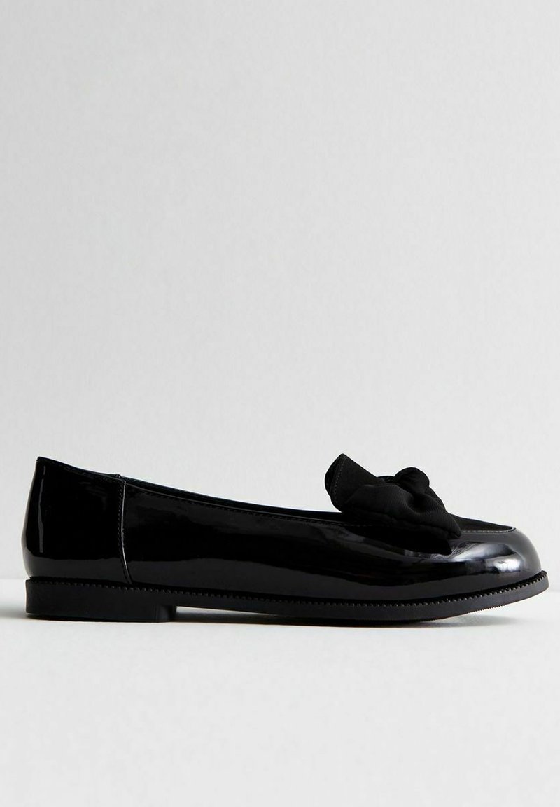 New Look Wide Fit New Look Wide Fit COMFORT WIDE FIT BOW FRONT - Slip-ons - black Kostenlose Rückgabe