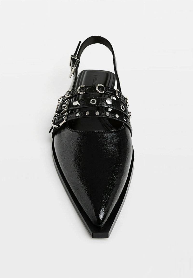 Stradivarius Stradivarius Slingback ballet pumps - black Nur für heute