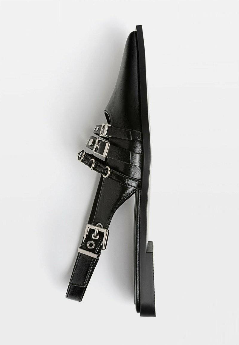 Stradivarius Stradivarius Slingback ballet pumps - black Nur für heute