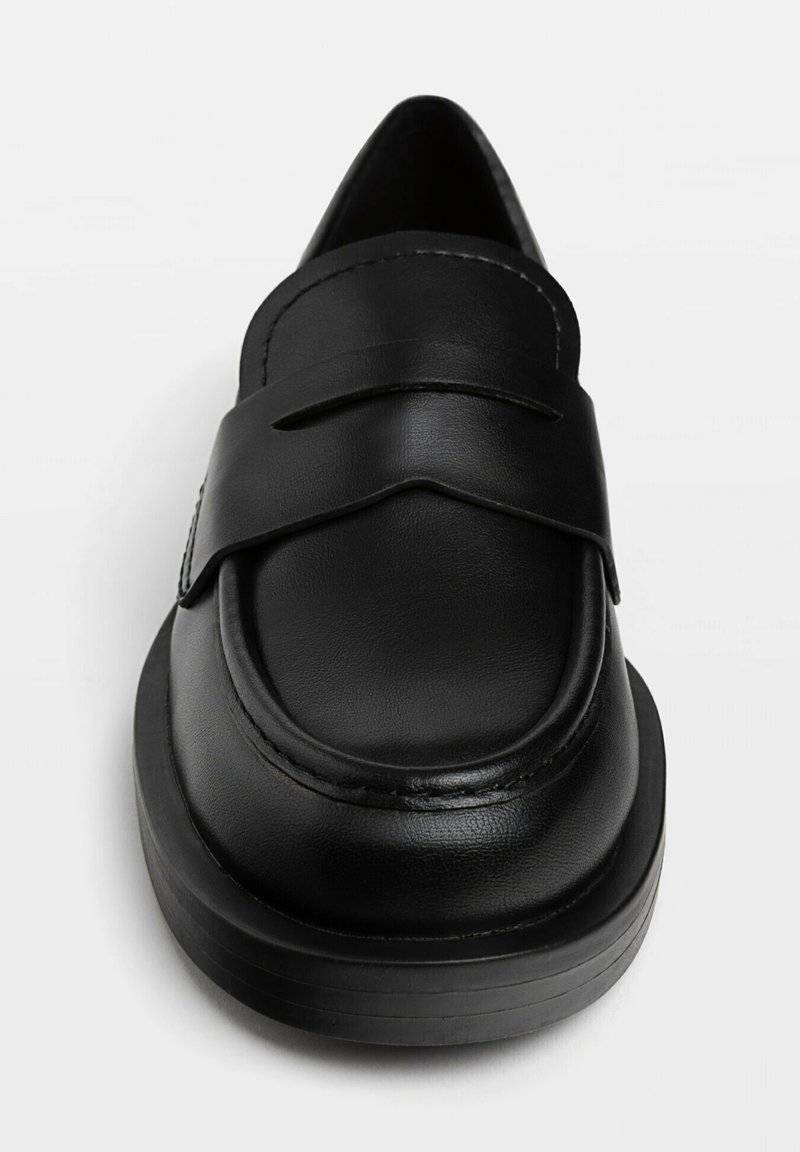 Stradivarius Stradivarius LOAFERS - Slip-ons - black Super Rabatt