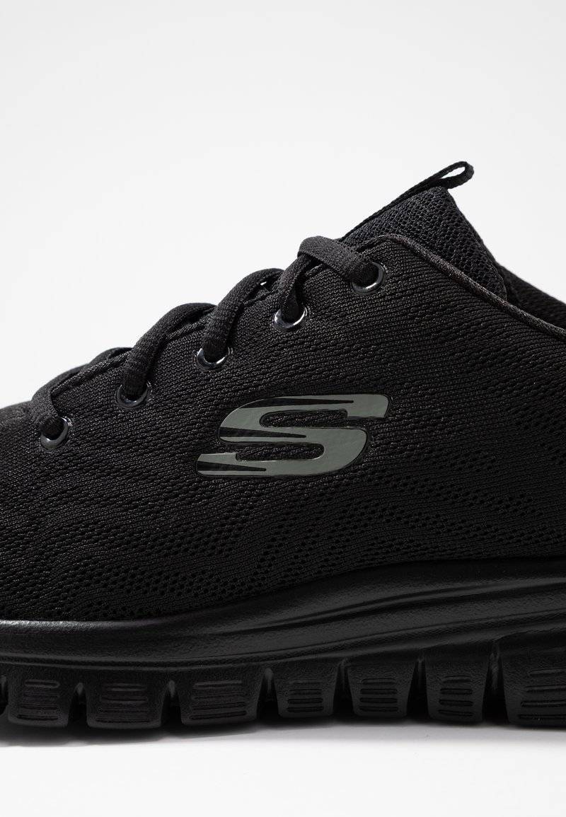 Skechers Wide Fit Skechers Wide Fit GRACEFUL - Trainers - black Black Friday Preise