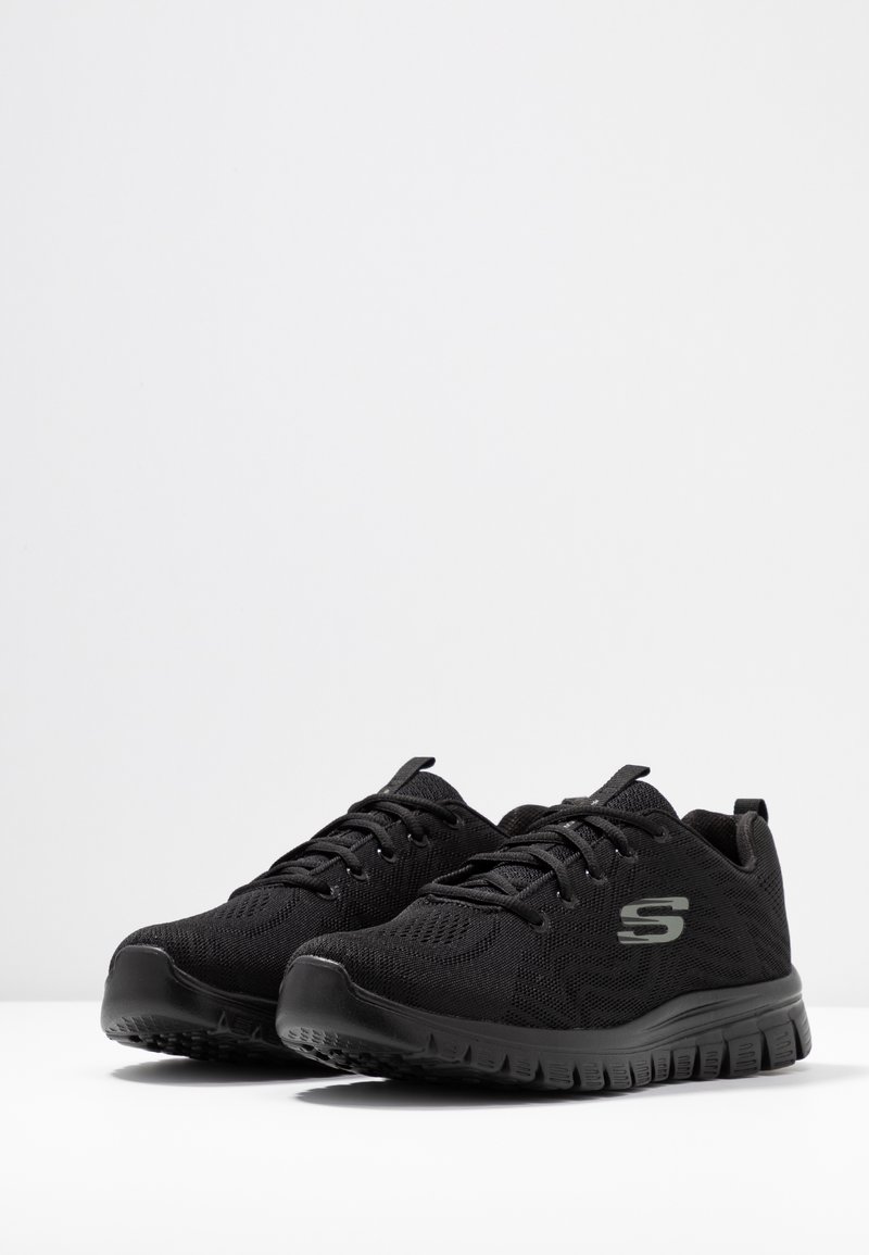 Skechers Wide Fit Skechers Wide Fit GRACEFUL - Trainers - black Black Friday Preise