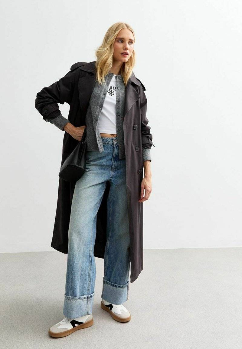 New Look New Look CREW NECK - Cardigan - grey Super Rabatt