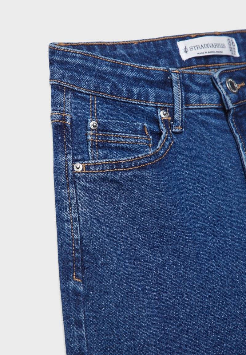 Stradivarius Stradivarius MOM - Relaxed fit jeans - raw denim Clearance-Verkauf