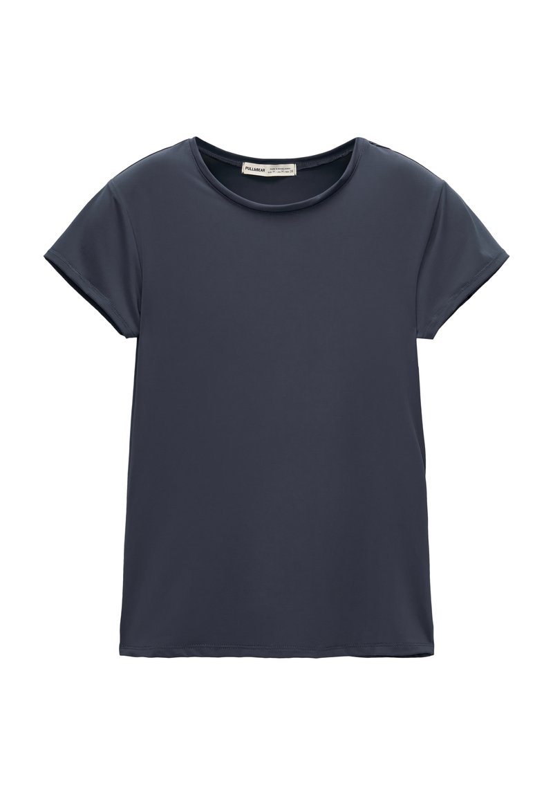 PULL&BEAR PULL&BEAR SHORT SLEEVE - Basic T-shirt - dark blue Kostenloser Versand international