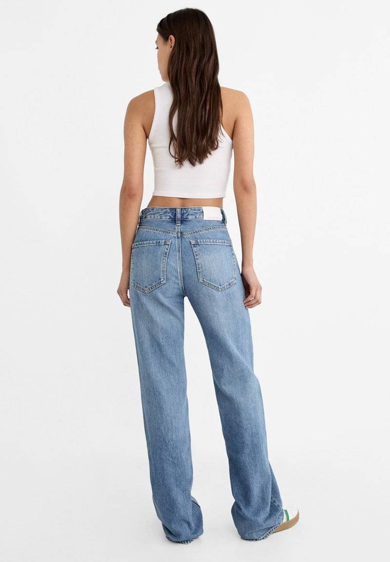 Stradivarius Stradivarius Straight leg jeans - light blue Im Verkauf