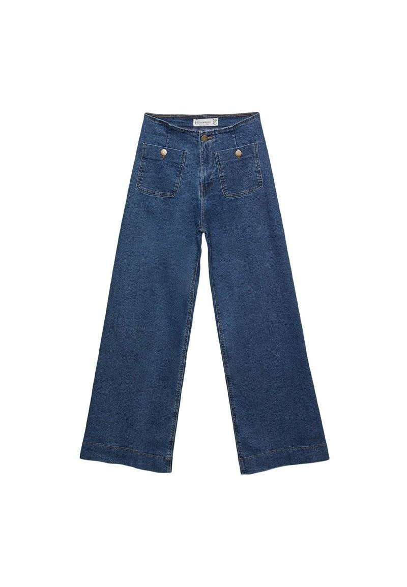 Stradivarius Stradivarius MINIMALIST WITH POCKETS - Flared Jeans - royal blue Online