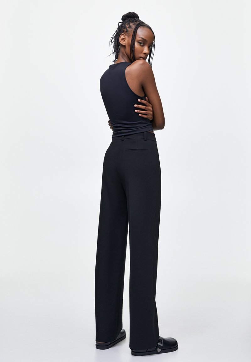 PULL&BEAR PULL&BEAR STRAIGHT - Trousers - black Günstiger Verkauf