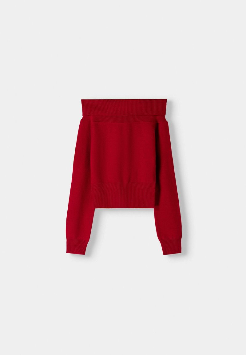 Bershka Bershka Jumper - red Kostenloser Versand