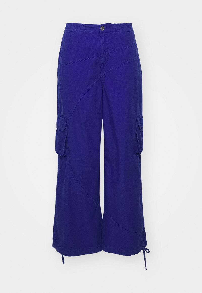 Les Benjamins Les Benjamins PANT UNISEX - Cargo trousers - blue Preisnachlass