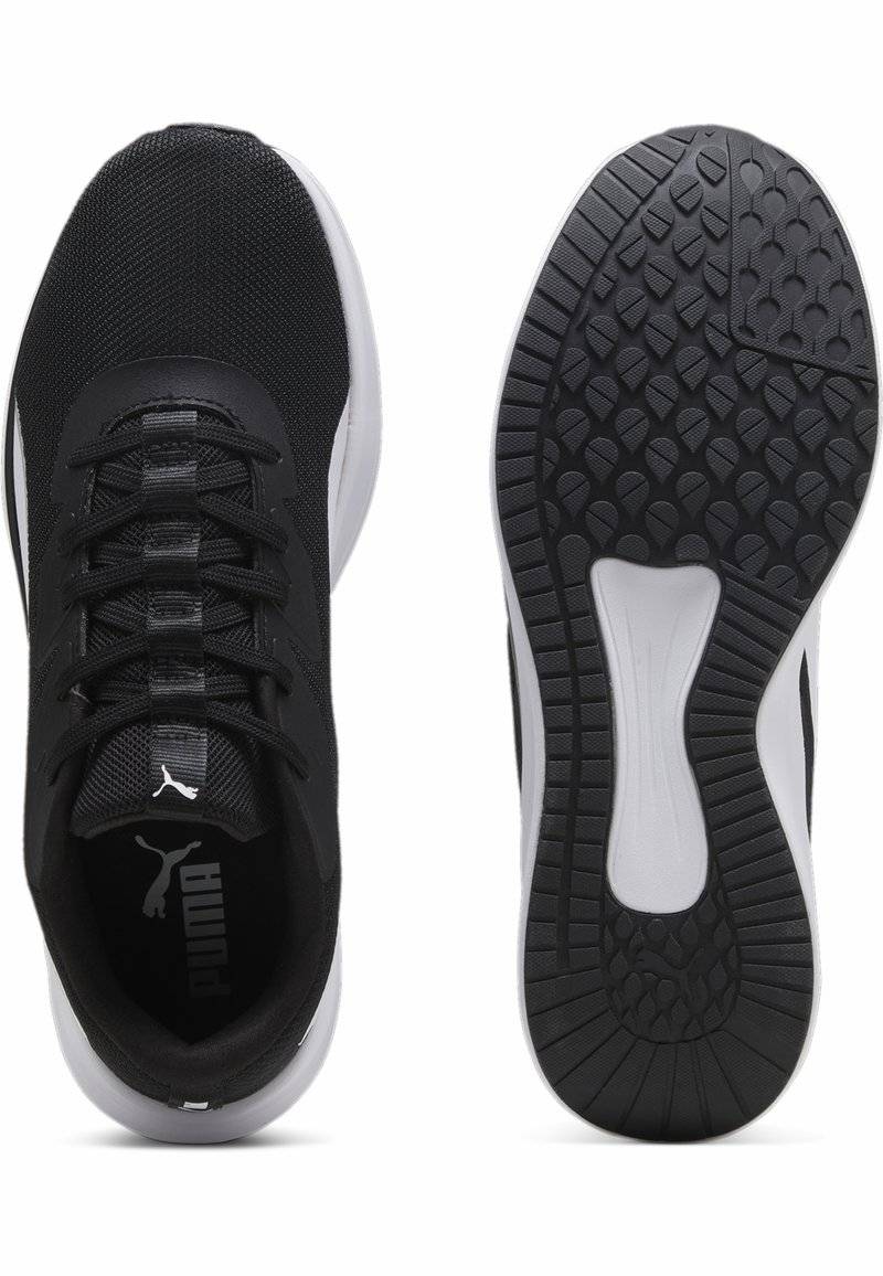 Puma Puma NIGHT RUNNER - Stability running shoes - black white Begrenztes Angebot