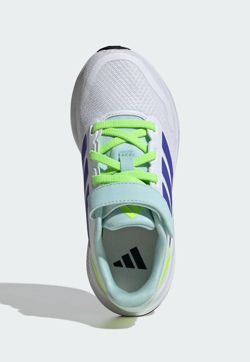 adidas Performance adidas Performance RUNFALCON 5 UNISEX - Neutral running shoes - cloud white blue lucid lemon Heißer Verkauf