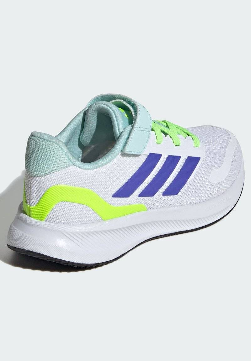 adidas Performance adidas Performance RUNFALCON 5 UNISEX - Neutral running shoes - cloud white blue lucid lemon Heißer Verkauf