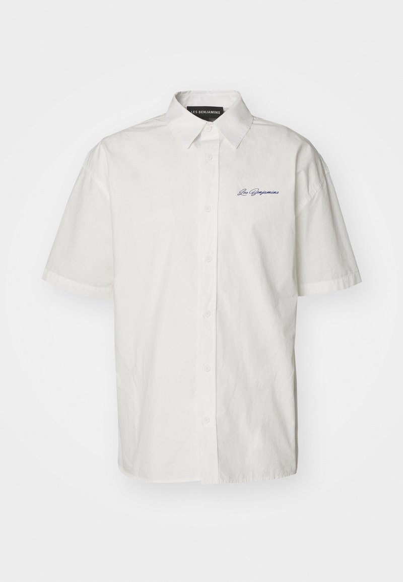 Les Benjamins Les Benjamins SHORT SLEEVE UNISEX - Button-down blouse - white JETZT KAUFEN