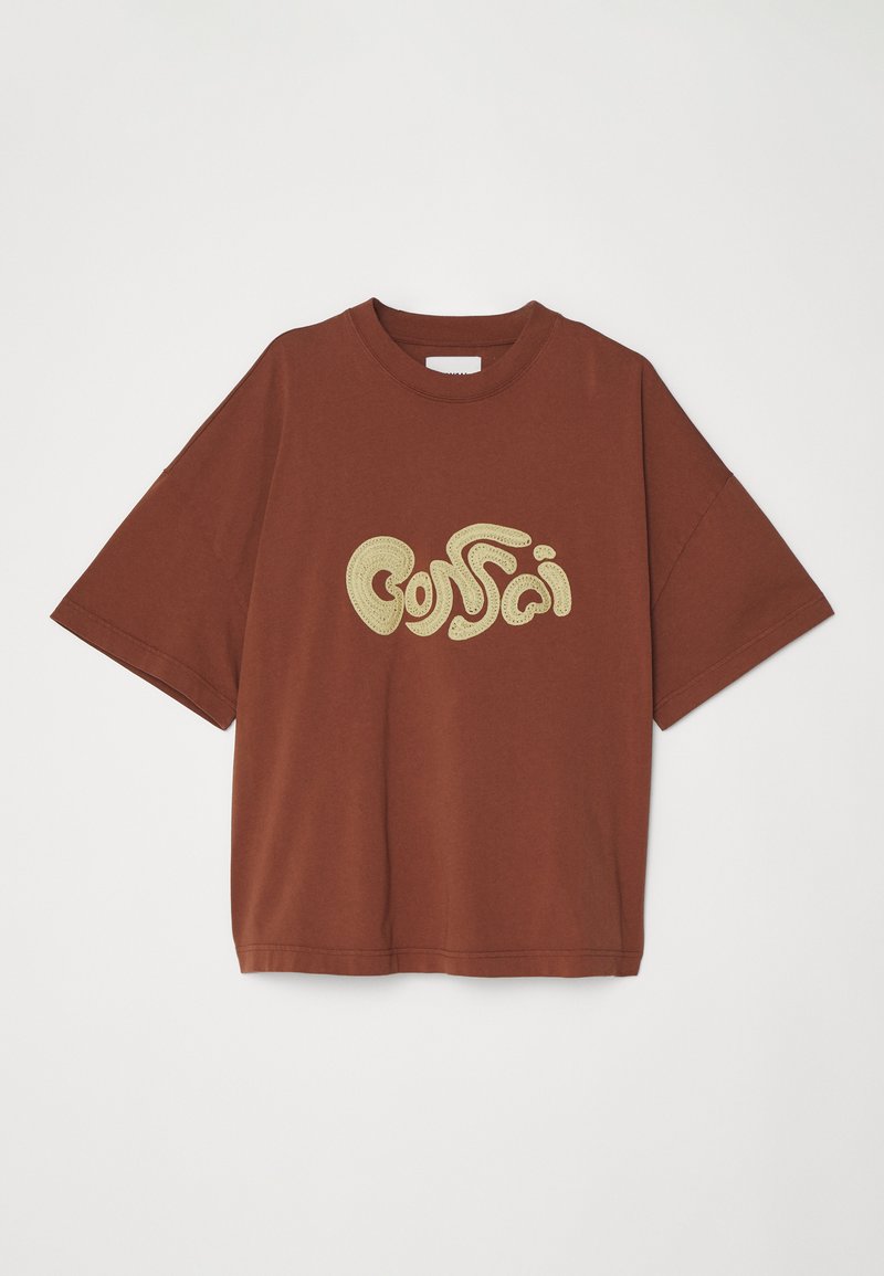 Bonsai Bonsai OVERSIZE TEE EMBRODERY GRAPHIC UNISEX - Print T-shirt - glazed ginger Zeitbegrenzte Promotion