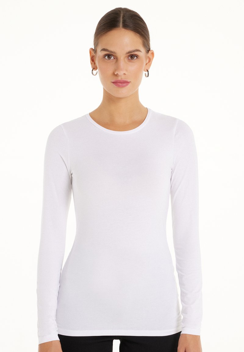 Tezenis Tezenis STRETCH ROUND-NECK - Long sleeved top - bianco Riesige Rabatte