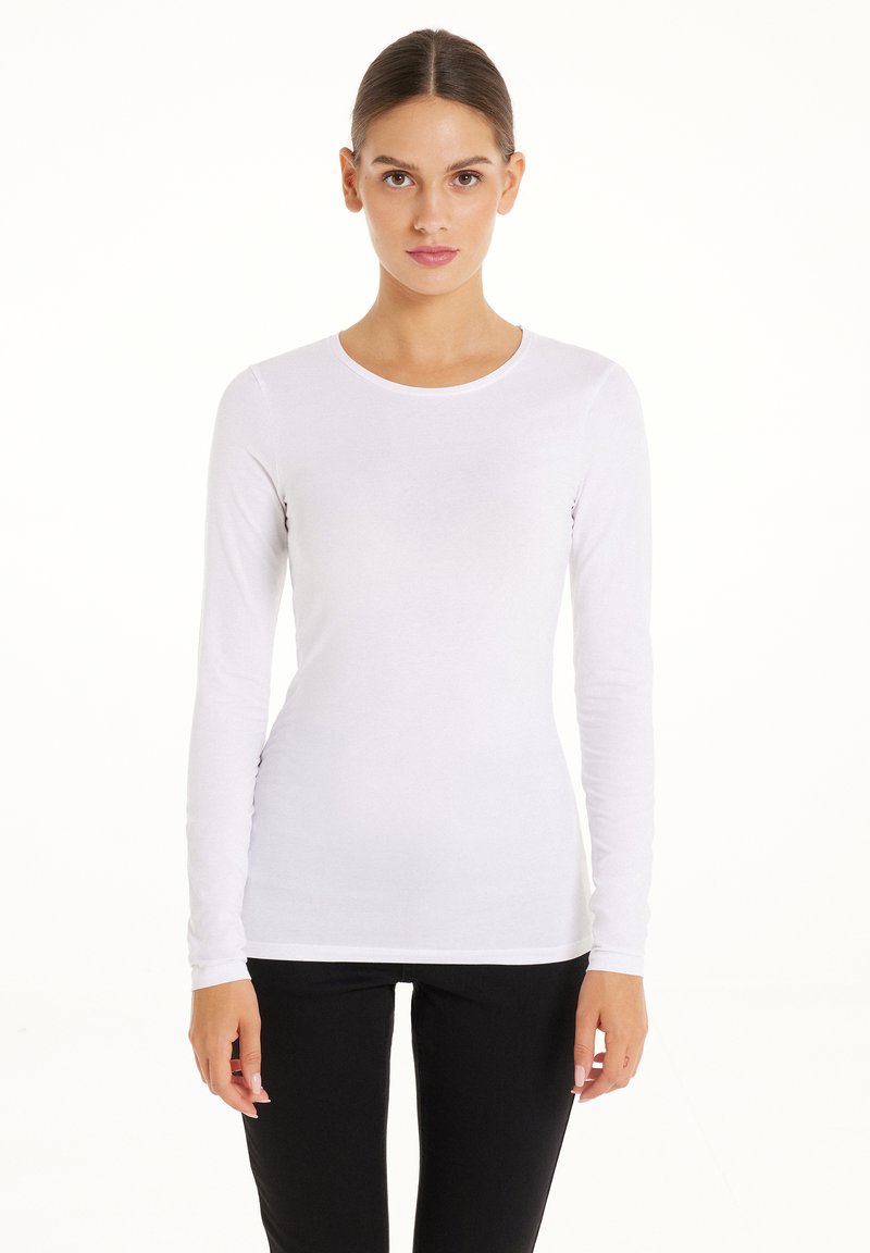 Tezenis Tezenis STRETCH ROUND-NECK - Long sleeved top - bianco Riesige Rabatte