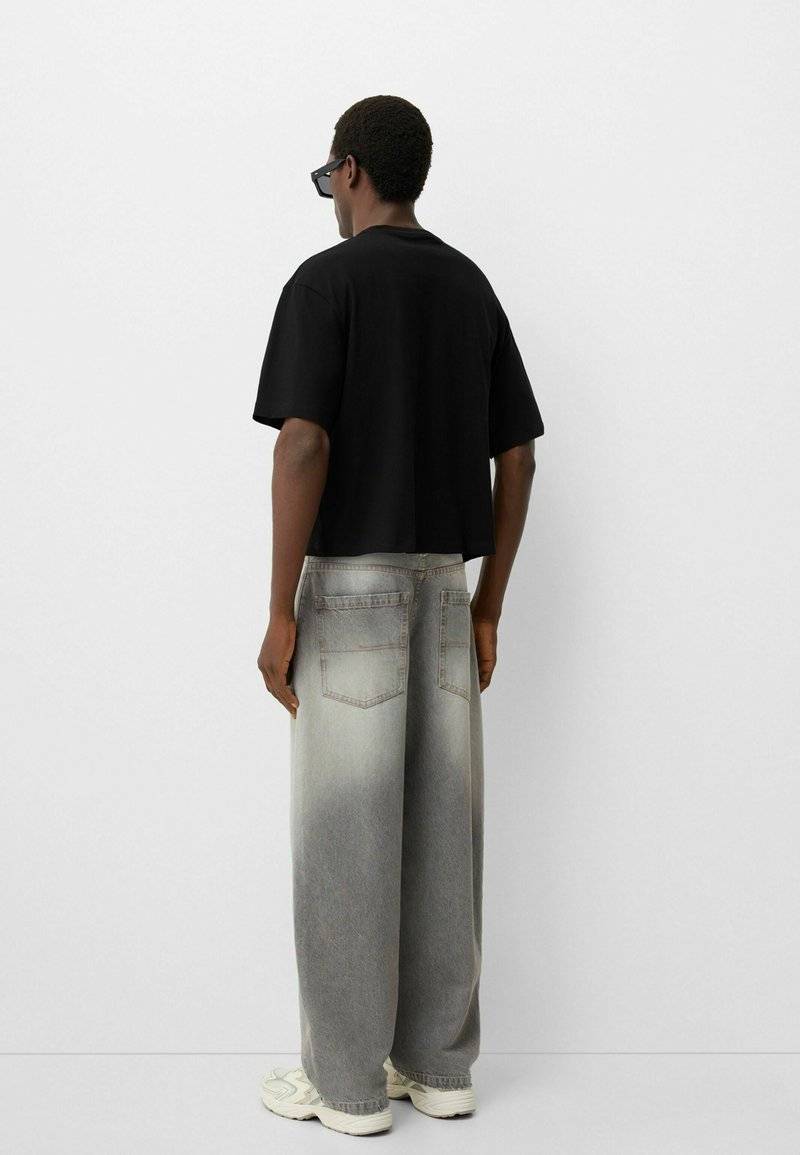 Bershka Bershka Relaxed fit jeans - light grey Rabatte dieses Monats