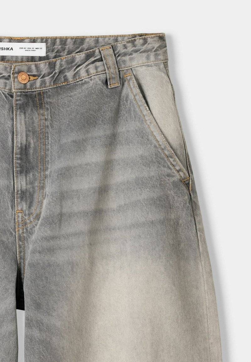 Bershka Bershka Relaxed fit jeans - light grey Rabatte dieses Monats