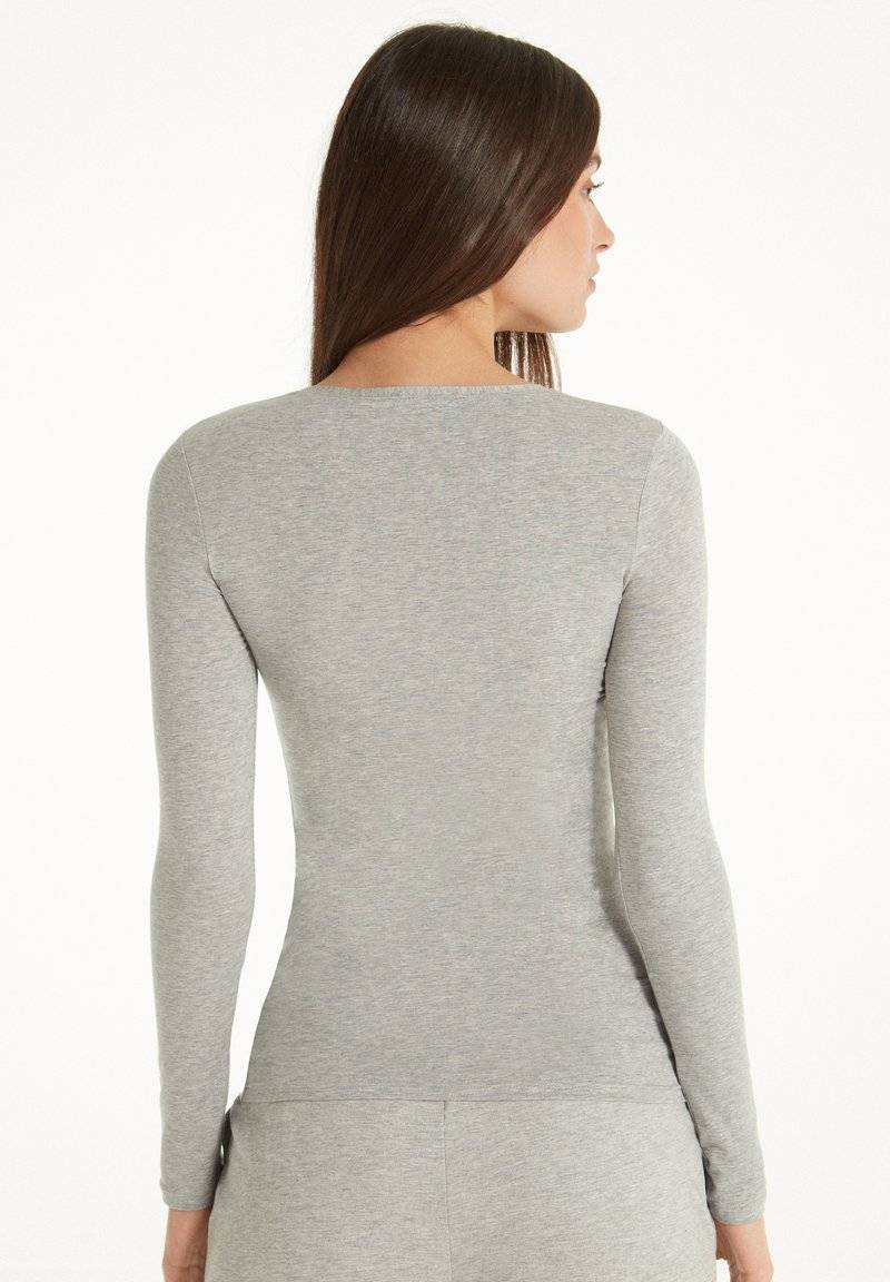 Tezenis Tezenis STRETCH ROUND-NECK - Long sleeved top - grigio melange chiar im Angebot