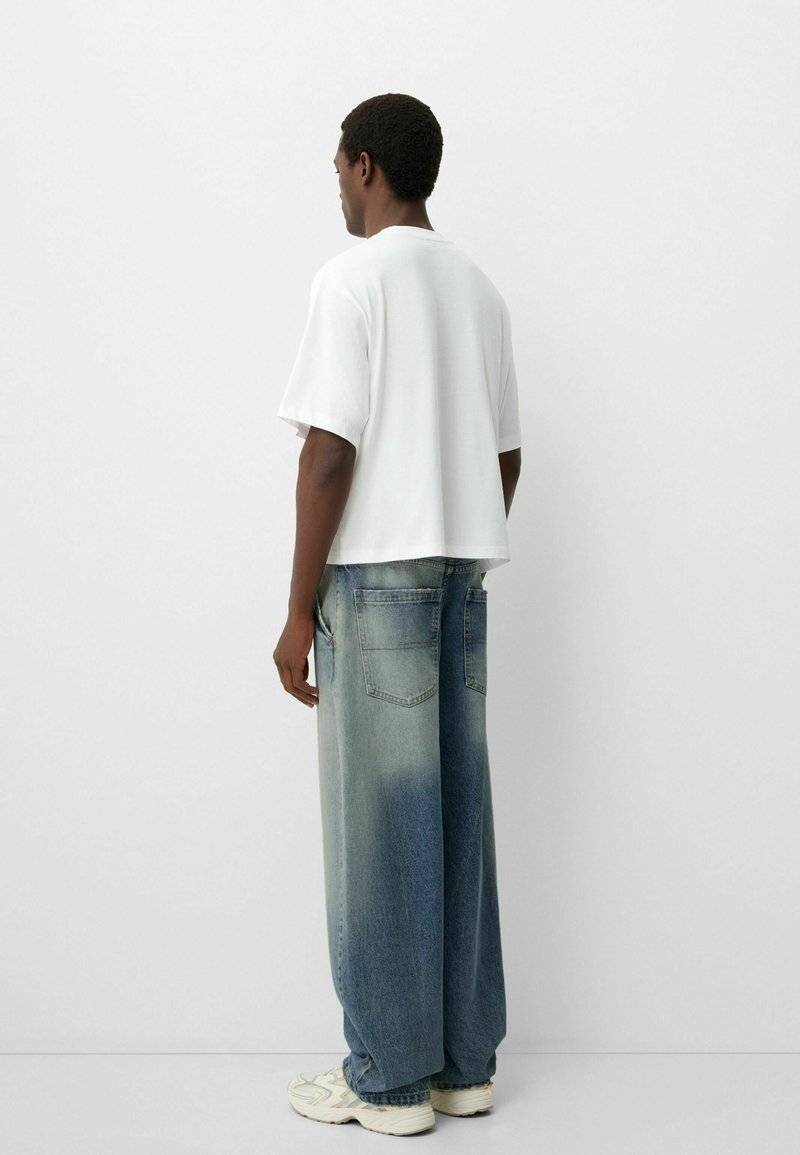 Bershka Bershka Relaxed fit jeans - blue grey Kostenloser Versand