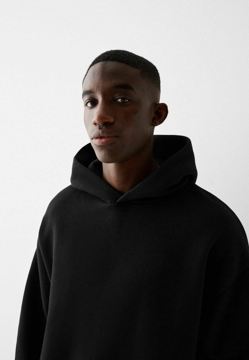 Bershka Bershka Sweatshirt - black denim 50% Rabatt mit kostenlosem Versand