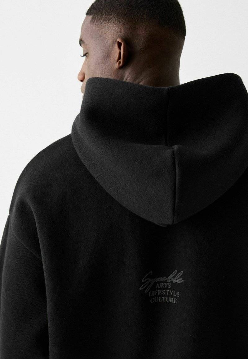 Bershka Bershka Sweatshirt - black denim 50% Rabatt mit kostenlosem Versand