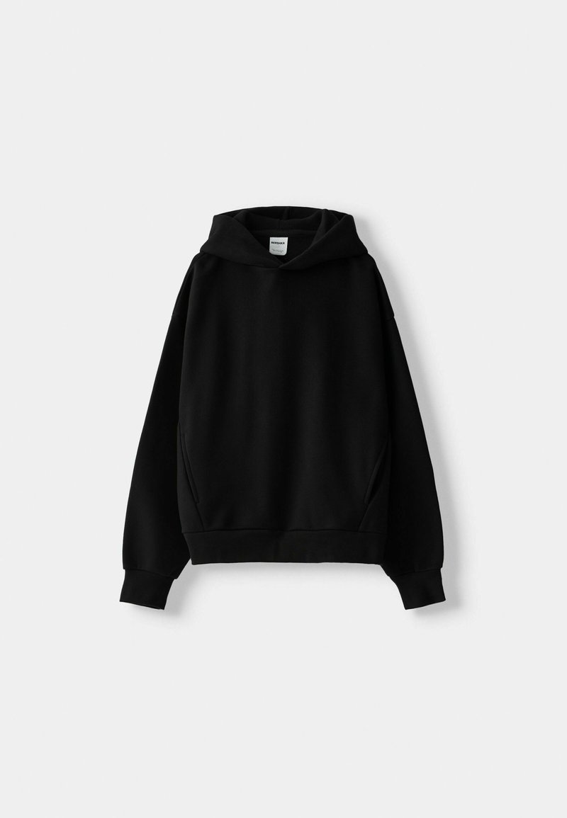 Bershka Bershka Sweatshirt - black denim 50% Rabatt mit kostenlosem Versand