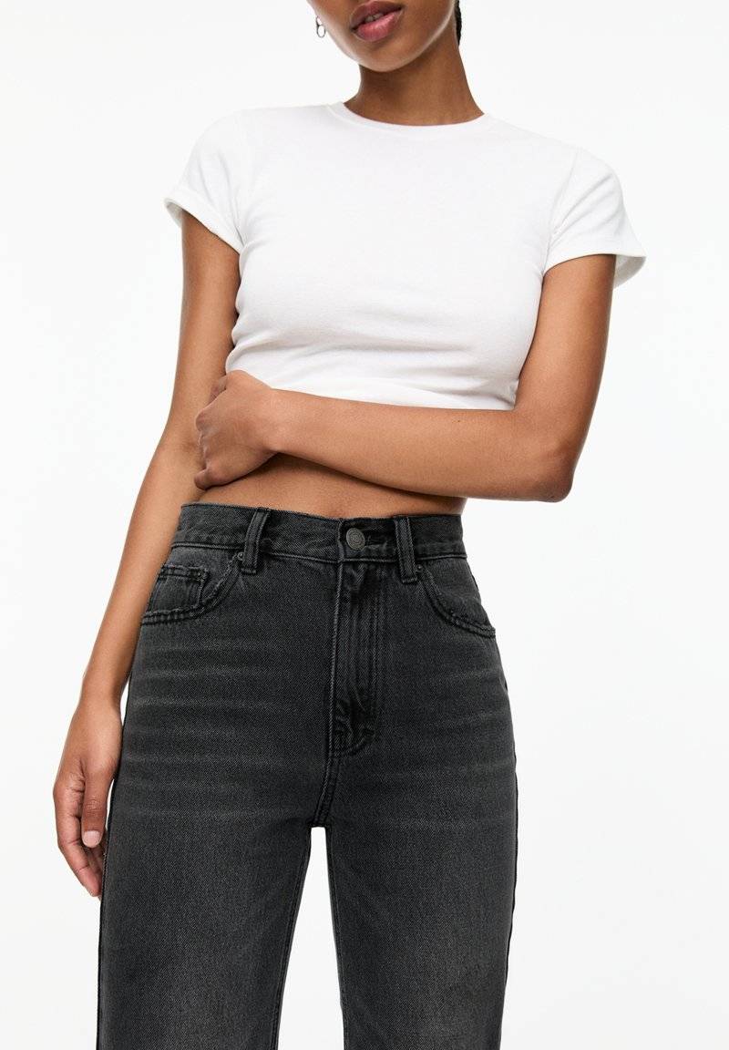 PULL&BEAR PULL&BEAR MOM - Slim fit jeans - dark grey Kostenloser Versand international