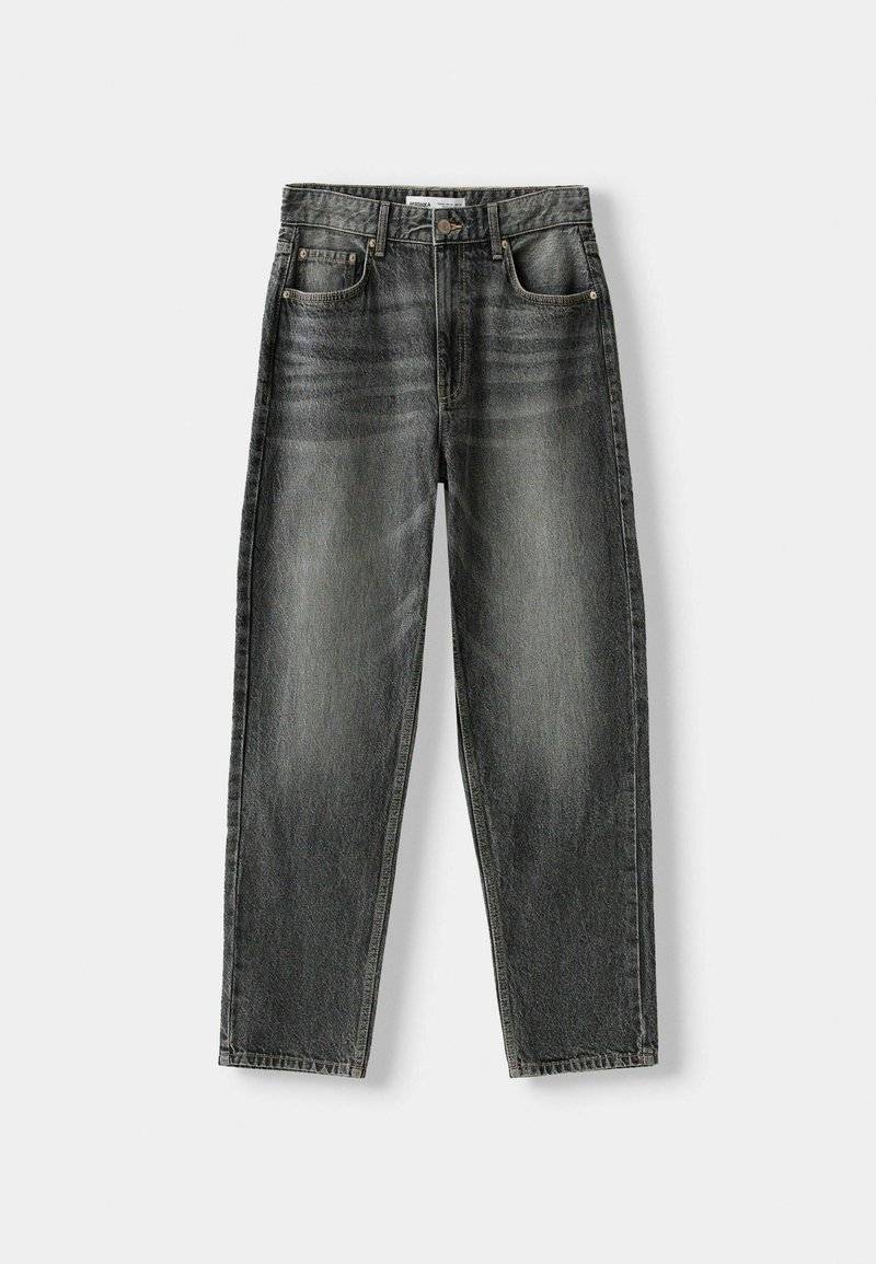 Bershka Bershka Straight leg jeans - mottled dark grey Begrenzt auf 3 Tage