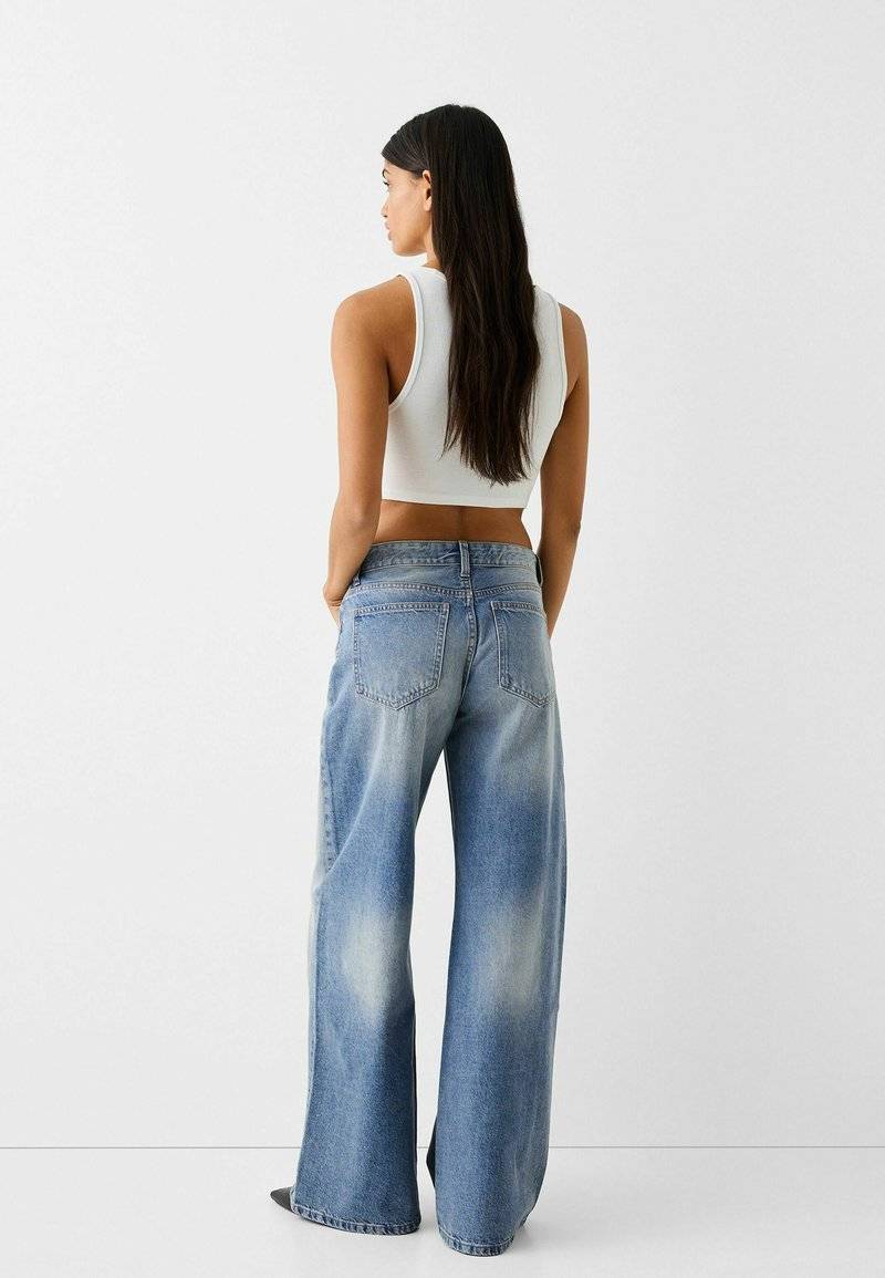 Bershka Bershka WIDE-LEG - Relaxed fit jeans zollfrei