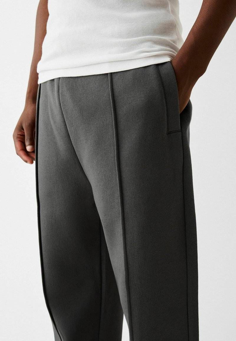 Bershka Bershka WIDE - Tracksuit bottoms - dark grey Hotsell