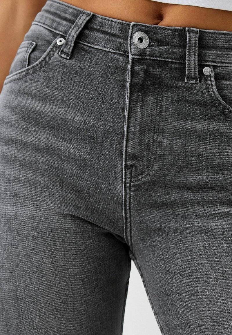 Bershka Bershka SUPER - Jeans Skinny Fit - mottled dark grey Günstiger Verkauf