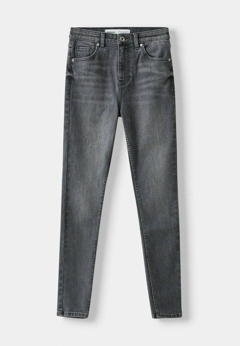 Bershka Bershka SUPER - Jeans Skinny Fit - mottled dark grey Günstiger Verkauf