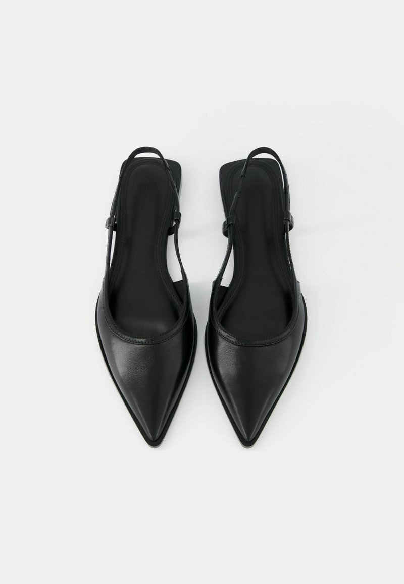 Bershka Bershka POINTED - Slingback ballet pumps - black Letzte 3 Tage