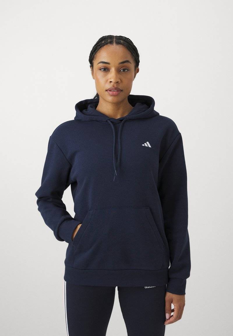 adidas Sportswear adidas Sportswear ESSENTIALS SMALL LOGO FEEL COZY HOODIE - Hoodie - legend ink Vierteljährliche Förderung