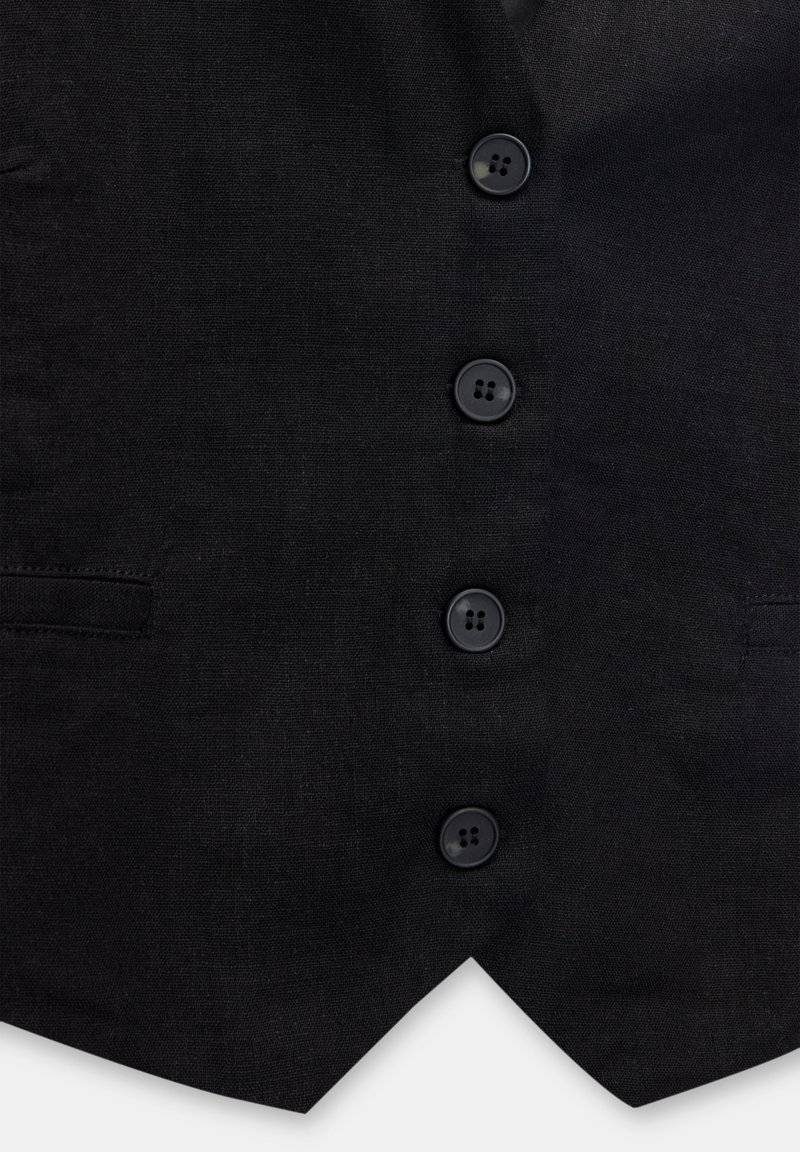 PULL&BEAR PULL&BEAR BASIC RUSTIC - Waistcoat - black Schlussverkauf