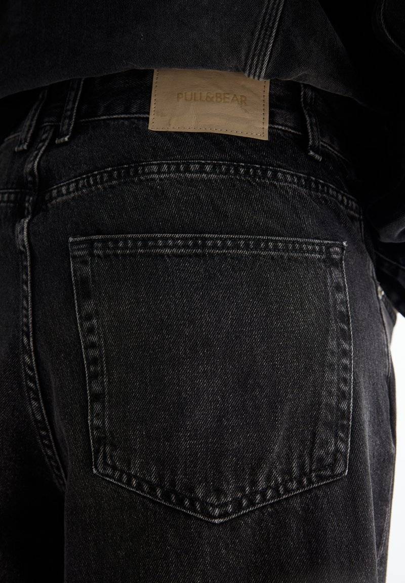 PULL&BEAR PULL&BEAR BAGGY FIT - Straight leg jeans - black Blitzverkäufe