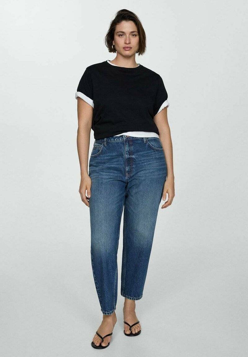 Mango Mango Relaxed fit jeans - bleu foncé Kostenloser Versand