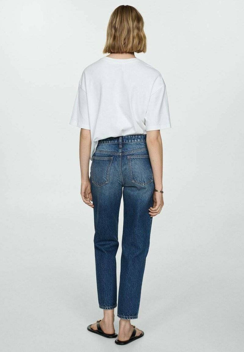 Mango Mango Relaxed fit jeans - bleu foncé Kostenloser Versand