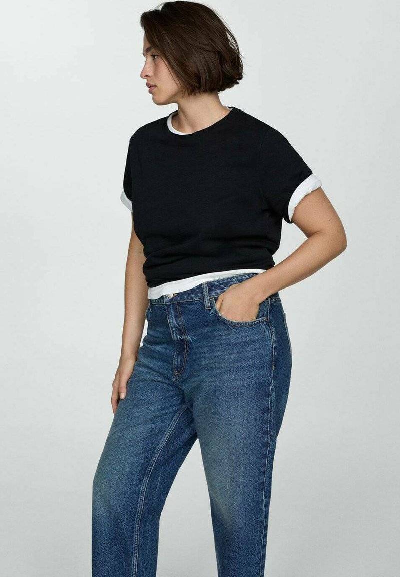 Mango Mango Relaxed fit jeans - bleu foncé Kostenloser Versand