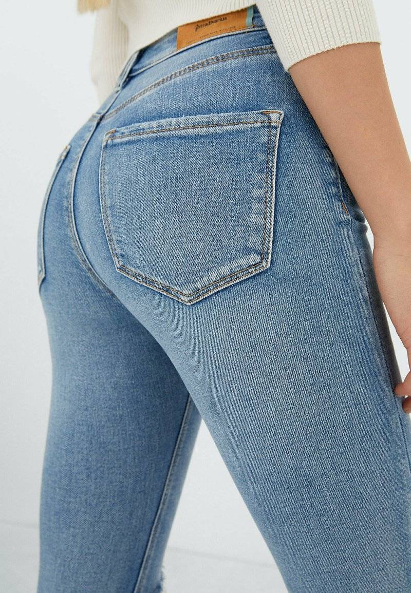 Stradivarius Stradivarius Jeans Skinny Fit - neon blue Rabatt