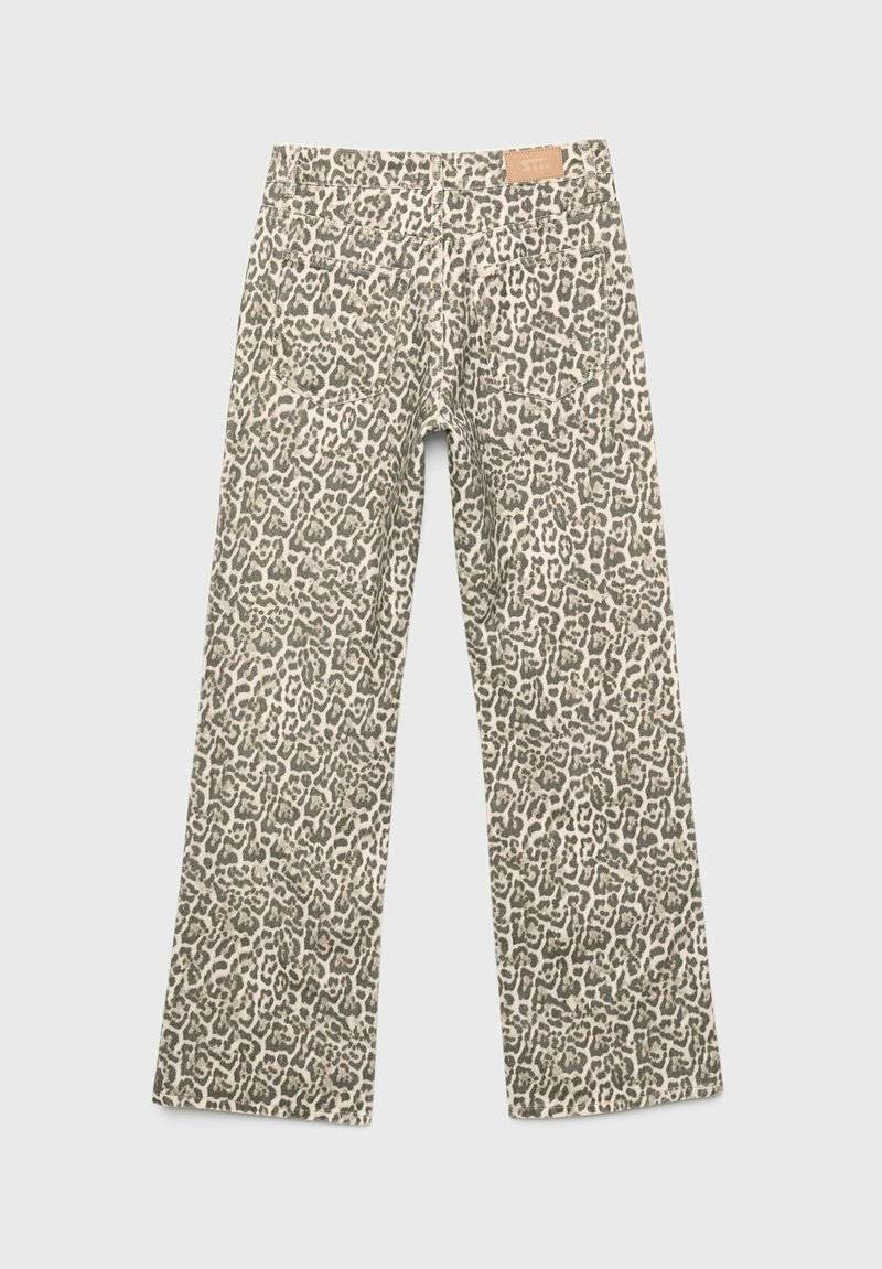 Stradivarius Stradivarius PRINTED - Straight leg jeans - camel Versandkostenfrei