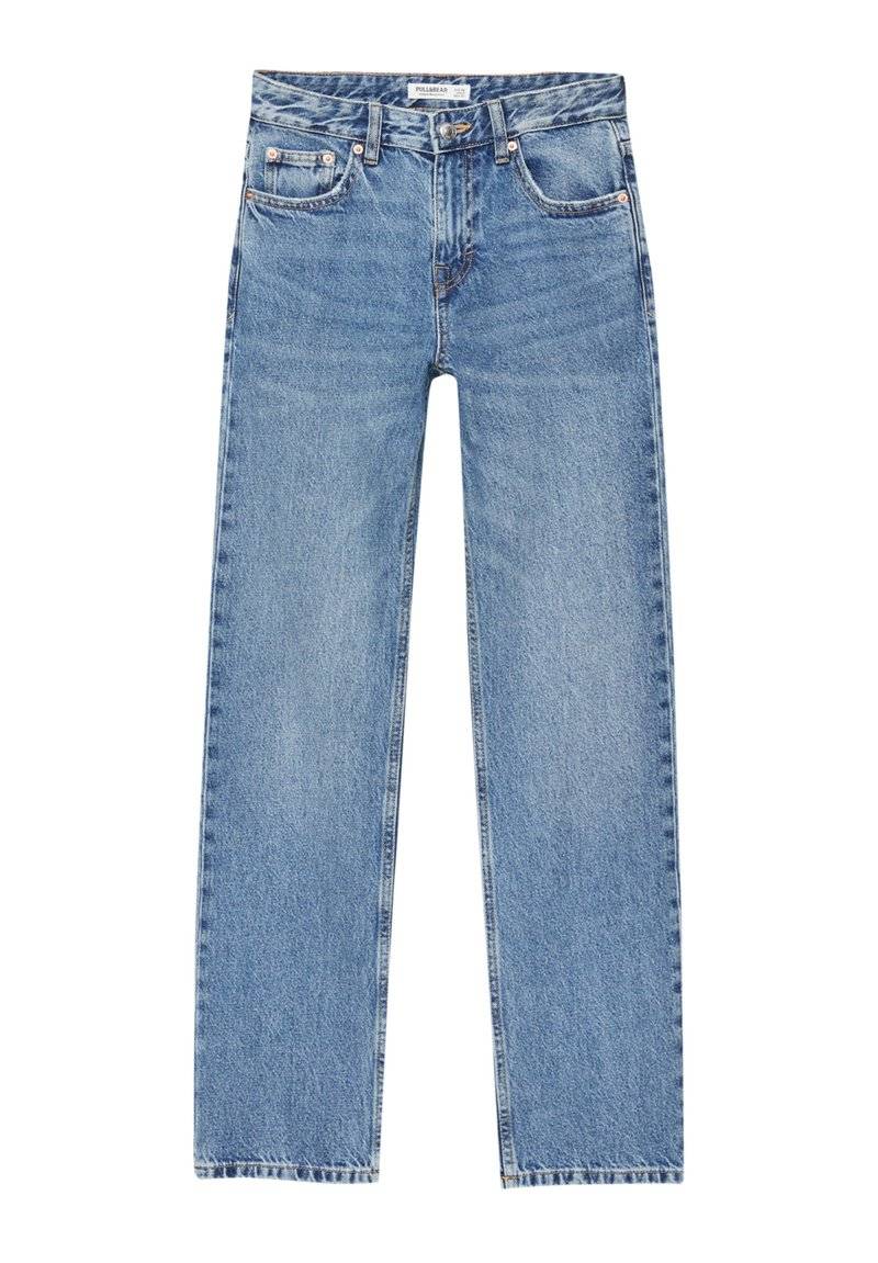 PULL&BEAR PULL&BEAR MID-WAIST - Straight leg jeans - blue denim Online Shopping