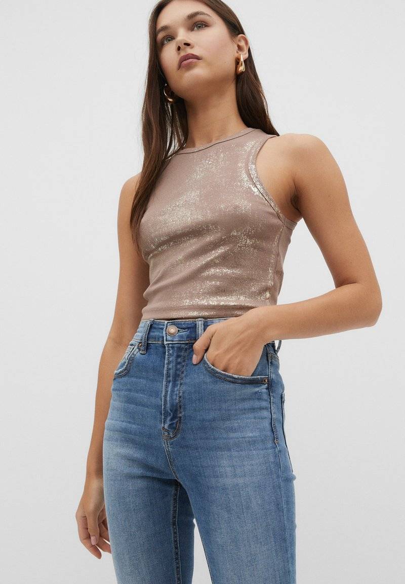 Stradivarius Stradivarius Jeans Skinny Fit - blue denim Saisonschlussverkauf