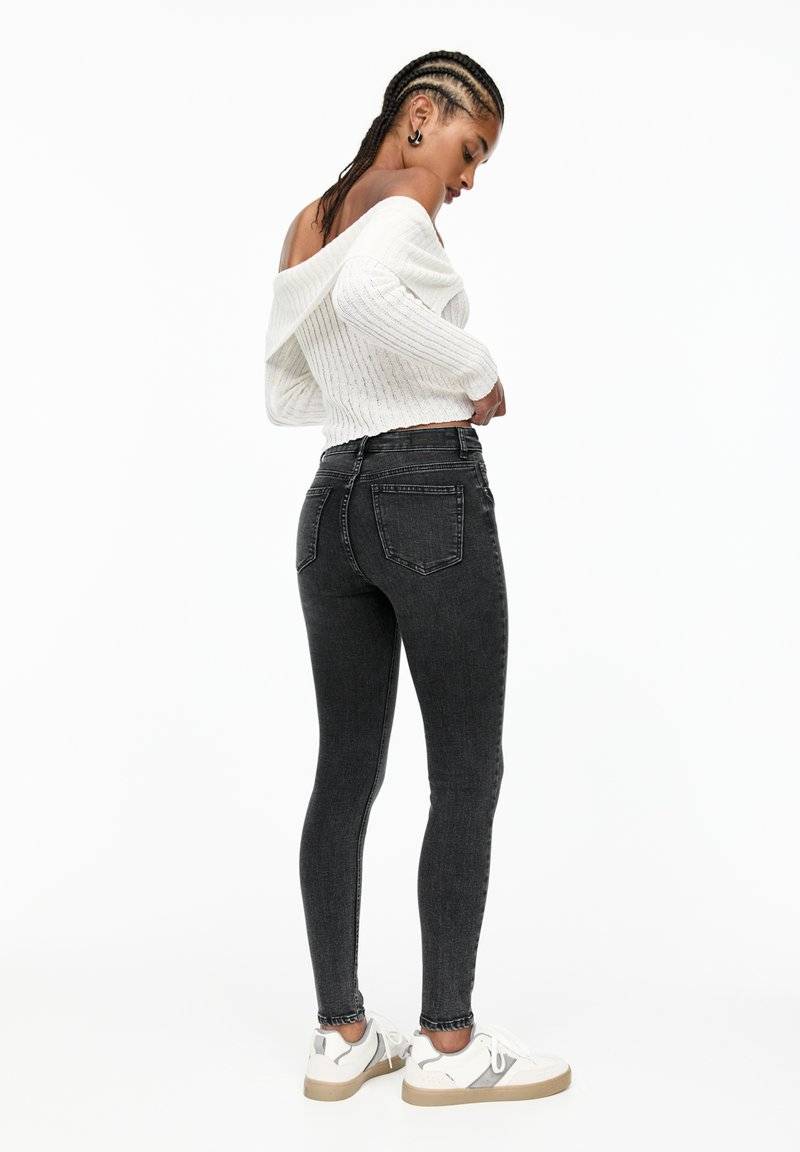 PULL&BEAR PULL&BEAR MID-RISE - Jeans Skinny Fit - grey Black Friday