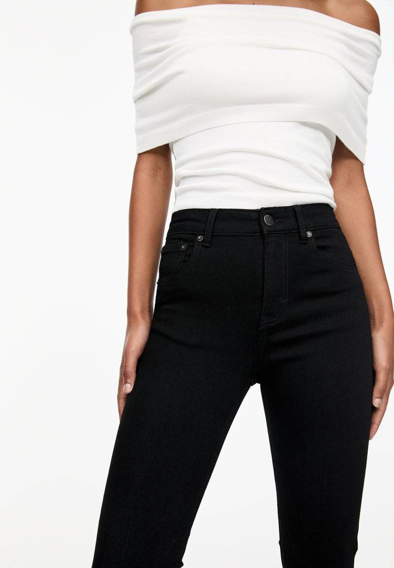 PULL&BEAR PULL&BEAR MID-RISE - Jeans Skinny Fit - black Weihnachtsangebot