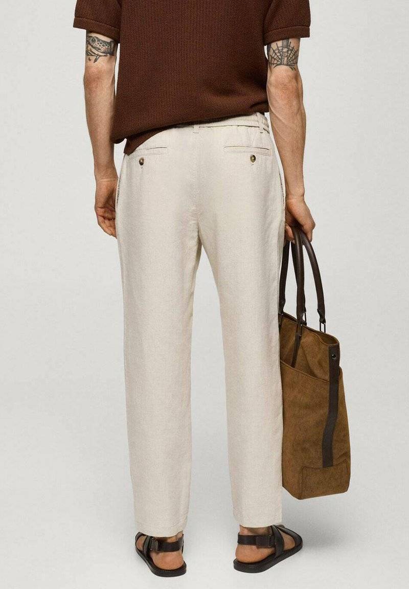 Mango Mango ROMELINO - Trousers - ecru Muttertagsangebot
