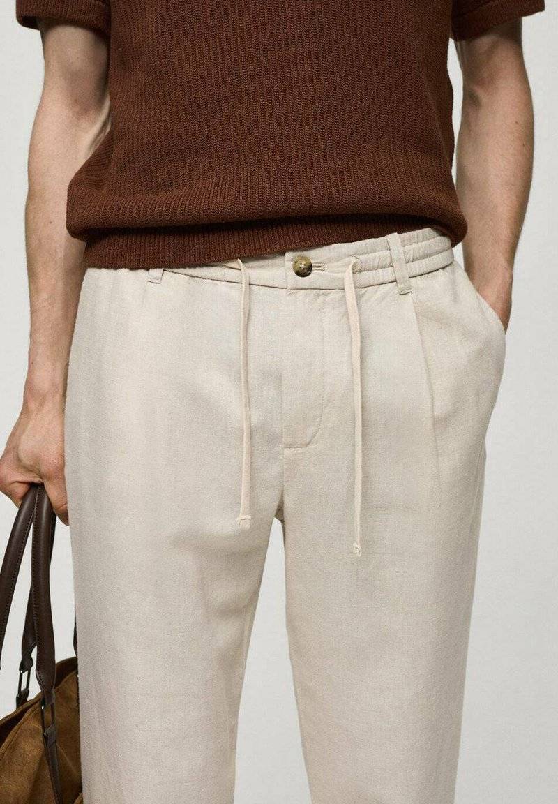 Mango Mango ROMELINO - Trousers - ecru Muttertagsangebot