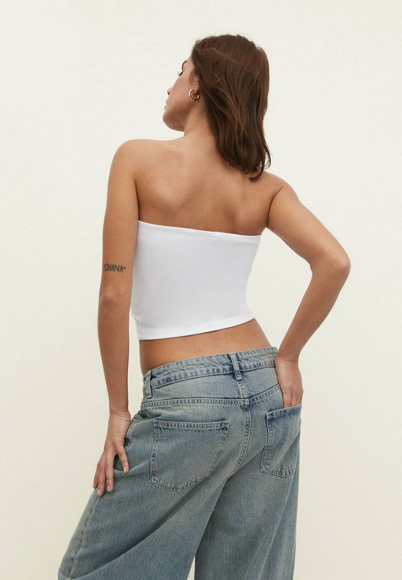 Stradivarius Stradivarius Top - white Vatertagsangebot